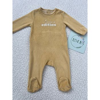 Pyjama dors-bien bébé en velours jaune Edition taille 12 mois Kiabi