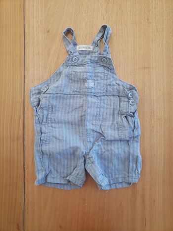 Salopette été bleue 3 mois