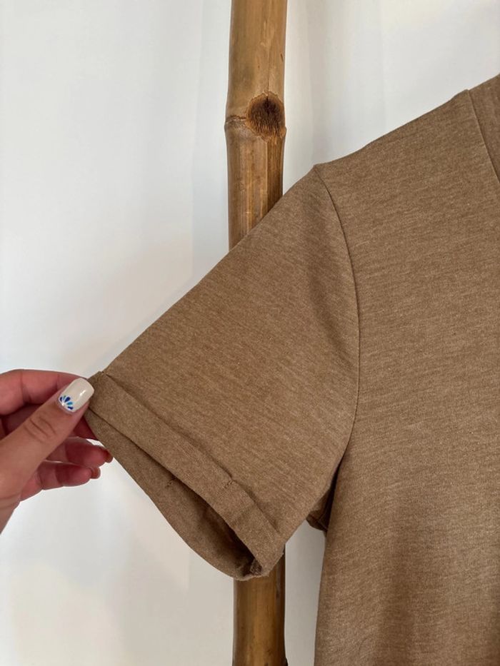 Robe t-shirt marron clair / beige JDY taille XS - photo numéro 6