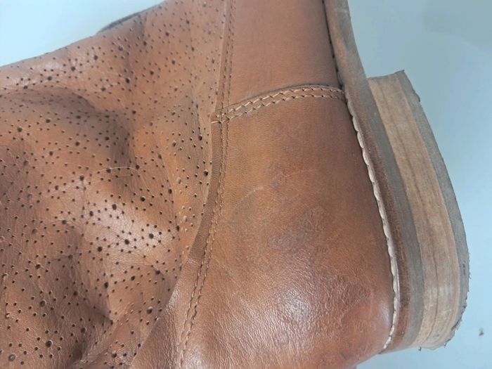Nobrand bottines low boots P.38 marron en cuir - photo numéro 5