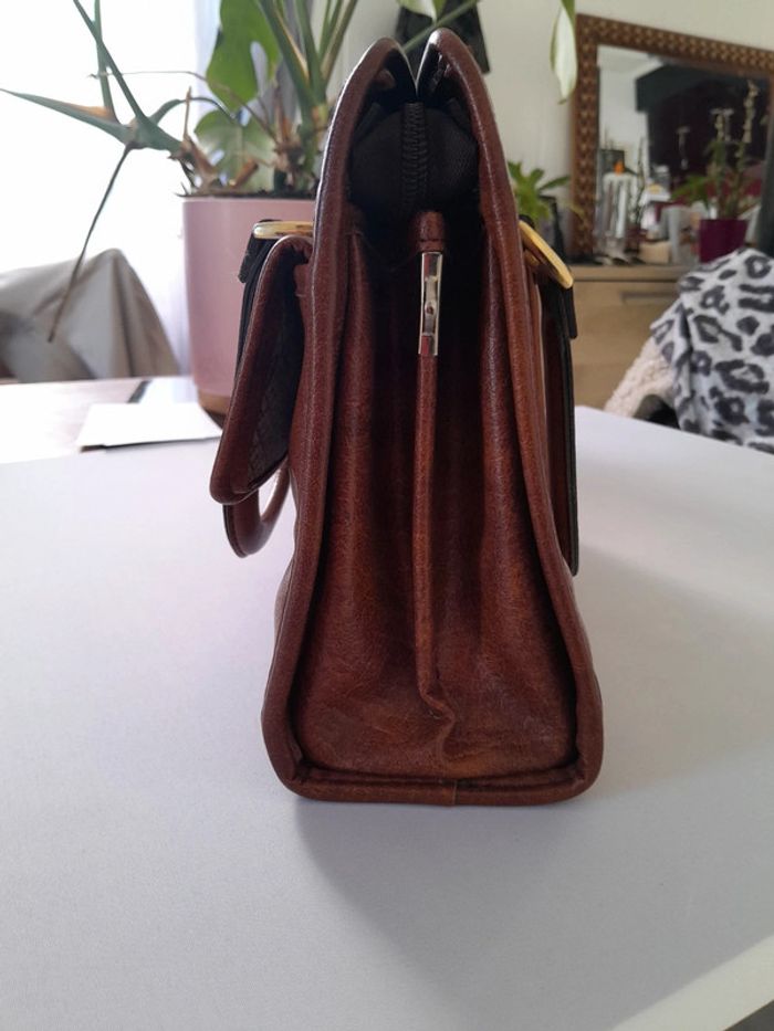 Superbe sac cuir italien vintage AILEE - photo numéro 5