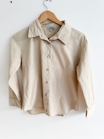 Chemise manches longues crème beige nanouchka taille 40 L
