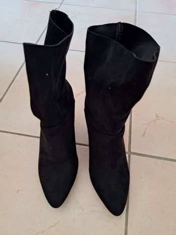 Botte femme à talon daim Morgan