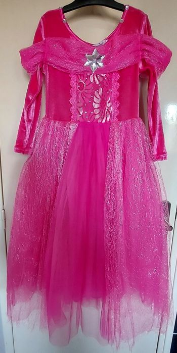 Déguisement robe de princesse rose 8-9 ans