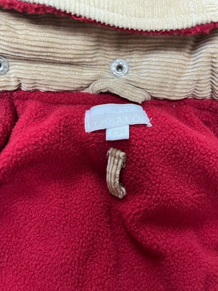 Manteau beige velours côtelé  Kimbaloo  taille 12 mois - photo numéro 6