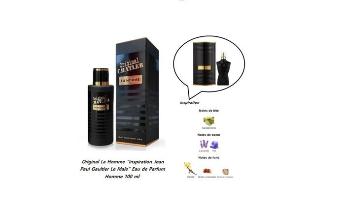 Original La Homme "inspiration Jean Paul Gaultier Le Male" Eau de Parfum Homme 100 ml - photo numéro 2