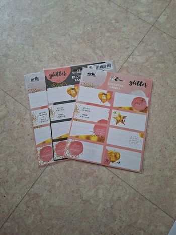 Lot étiquettes pour prénom