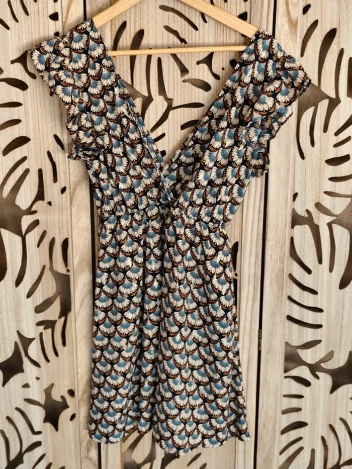 Robe imprimée dorée entrelacés T S/M - photo numéro 7