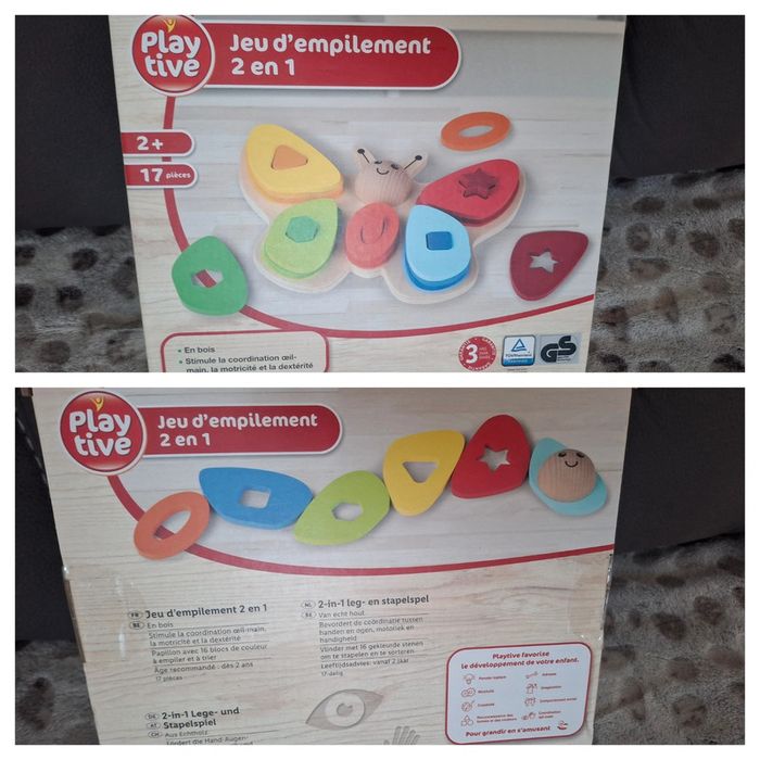 Jeux d empilement 2 en 1 papillon