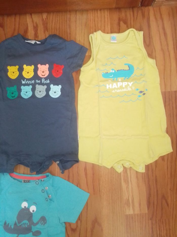 Lot 6 mois combishorts et tee shirt Disney, TAO - photo numéro 3