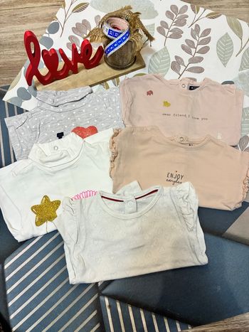 Lot de hauts fille - 6 mois