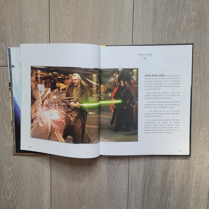 Très grand livre de 83 pages. Star wars la menace fantôme . L'album illustré du film. Disney - photo numéro 2