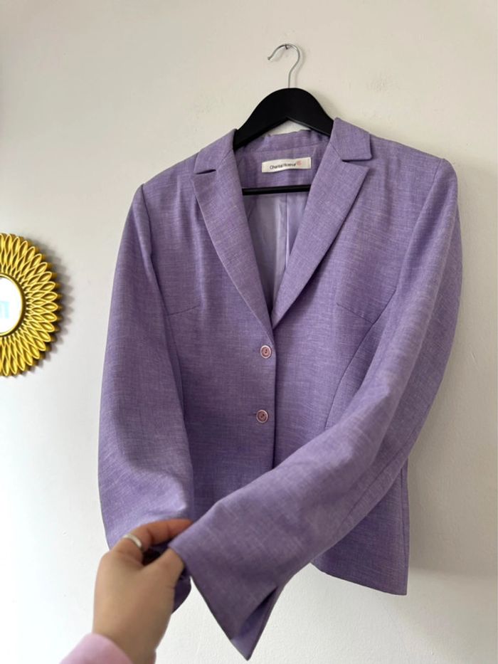 Blazer veste lilas Chantal Rosner Taille S/M - photo numéro 7
