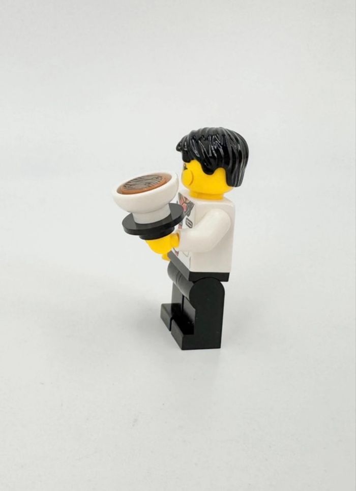 Lego Figurines Nouvel An Chinois : Serveur en Restaurant (tête double expression) - NEUF - photo numéro 3