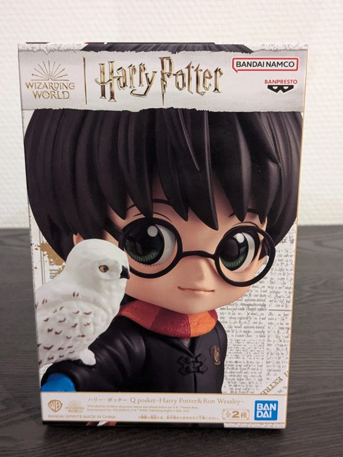 Figurine Harry Potter - QPosket Harry Potter & Hedwige - Banpresto
