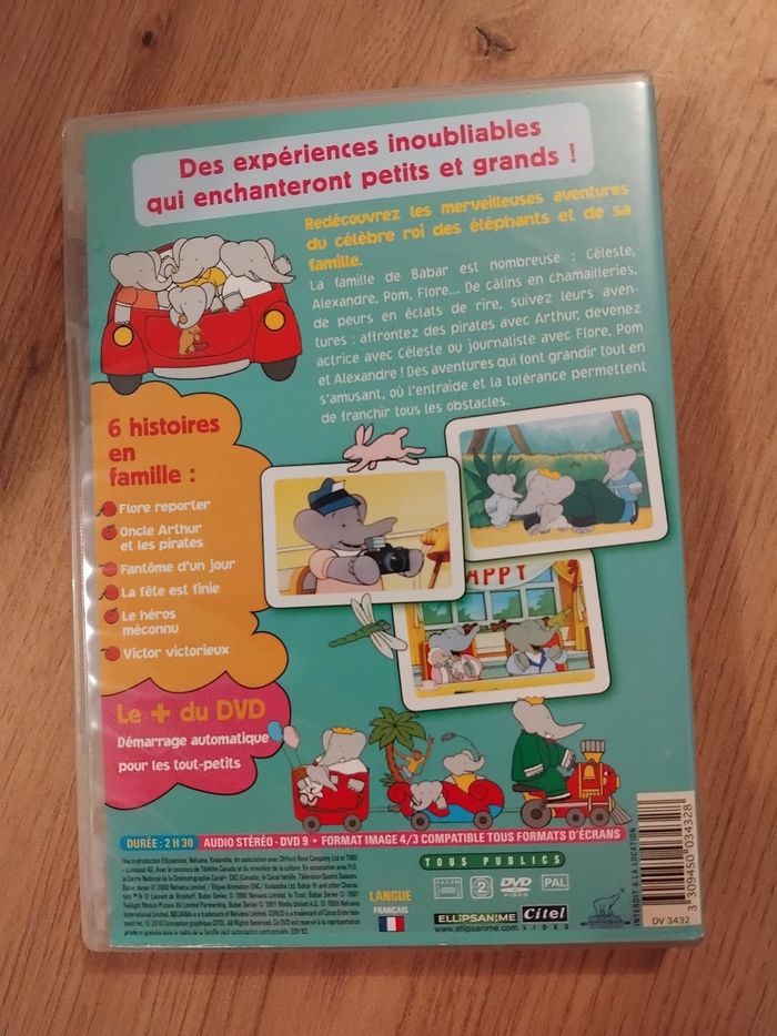 Dvd Babar en famille - photo numéro 2
