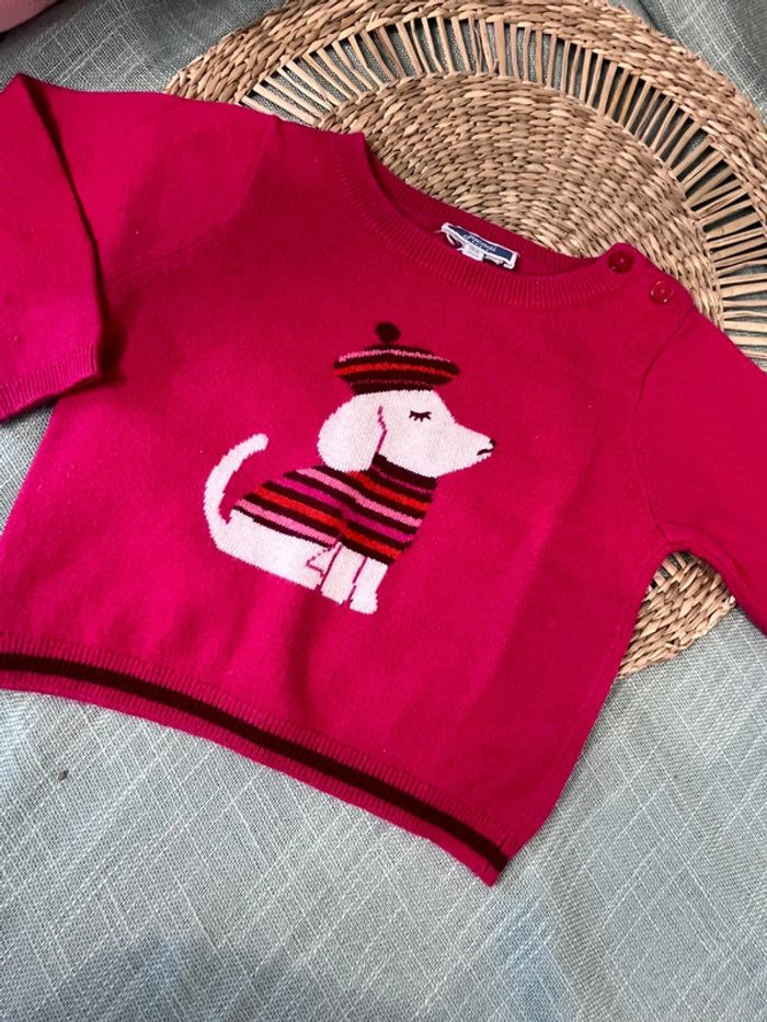 Pull en laine taille 18 mois jacadi