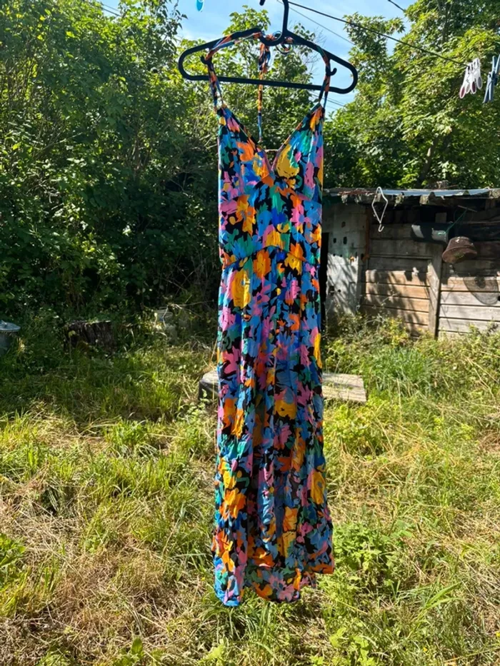 Robe midi à fleur coloré tezenis du nu