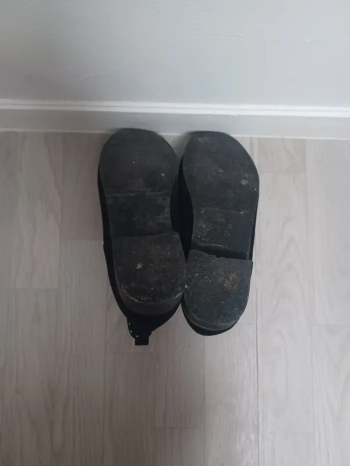 Bottine noire cloutée femme en velour - photo numéro 8