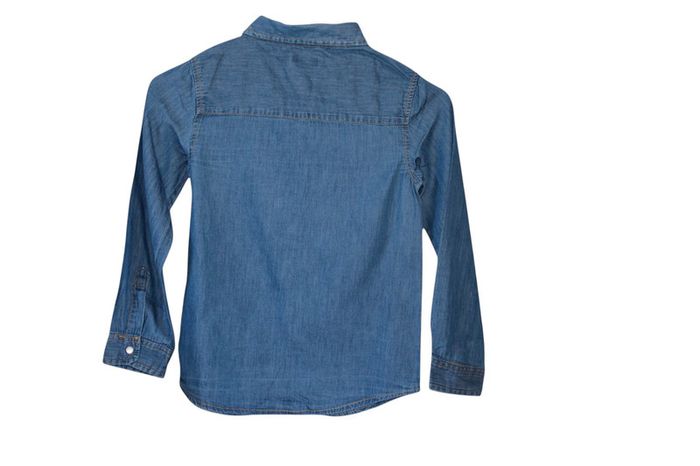 💙 Chemise en jean Tissaia - Broderies épaules - Taille 8 ans 💙 - photo numéro 2