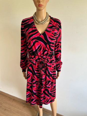 Robe imprimée à manches longues taille unique bon état