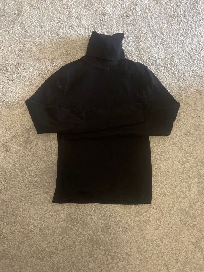 Pull à col roulé noir - photo numéro 3