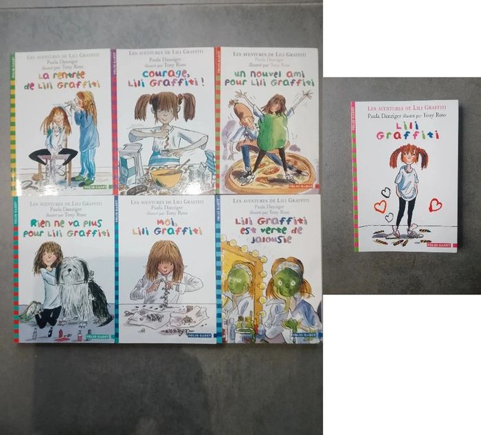 Livre enfant - lot de 7 livres de la collection "Les aventures de Lili Graffiti"