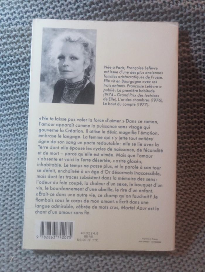 Françoise Lefèvre - Mortel Azur - photo numéro 2