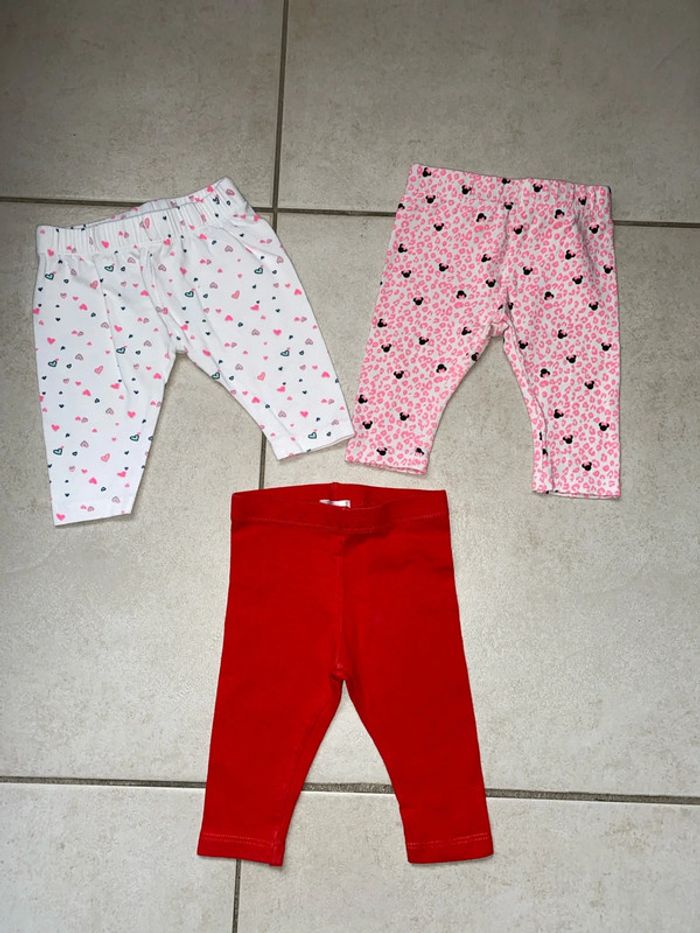 Lot 3 leggings 1/3 mois