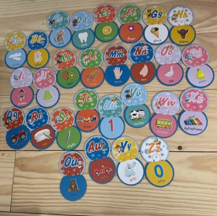 Puzzles des lettres pat patrouille