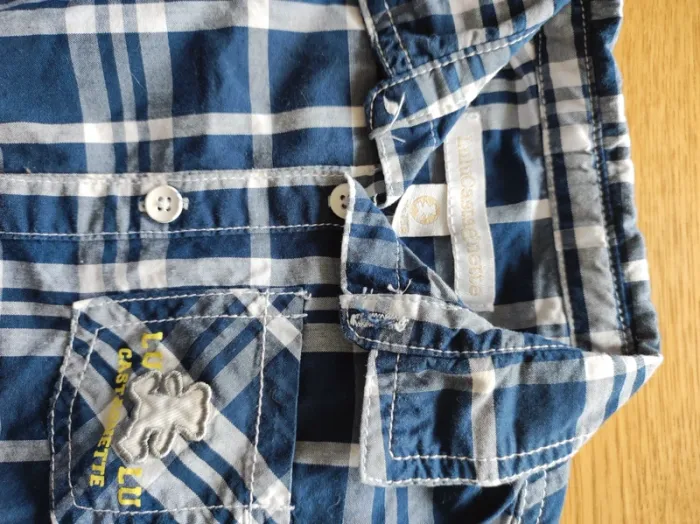 Chemise lulu castagnette bleue 12 mois - photo numéro 2