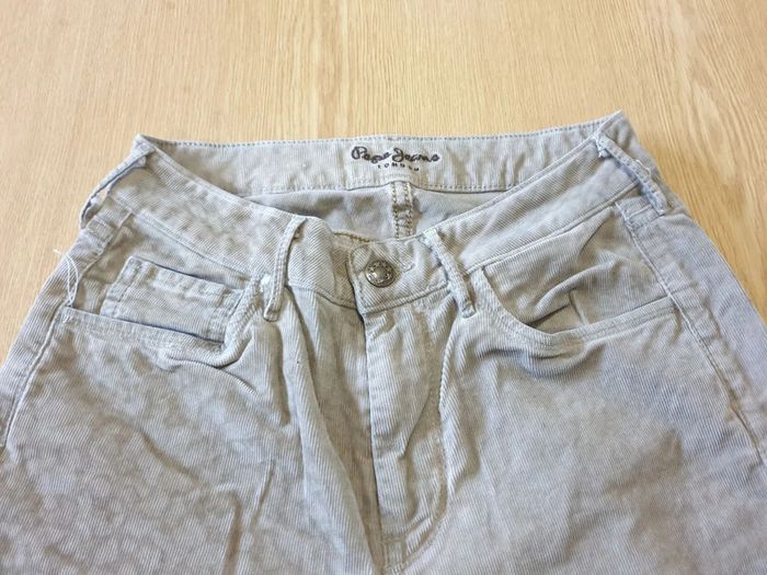 Pantalon en velours femme Pépé Jeans W28 L32 marron clair - photo numéro 4