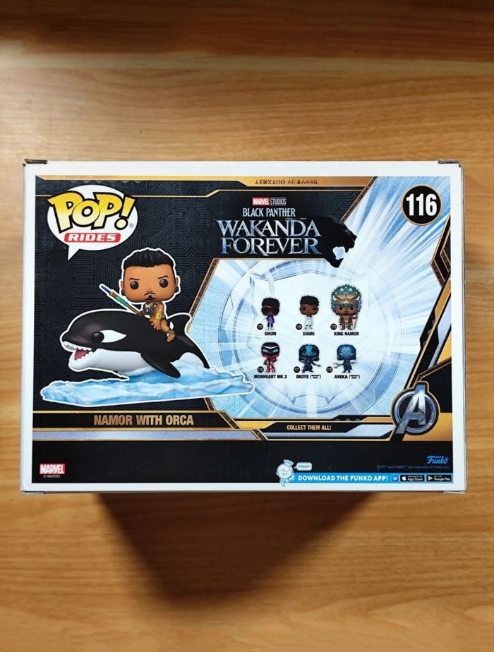 Lot 2 Funko Pop! Rides: Shuri In Sunbird #110 + Namor With Orca #116 (Black Panther Wakanda Forever) - photo numéro 8