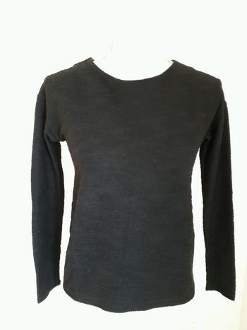 Pull fin camaïeu noir