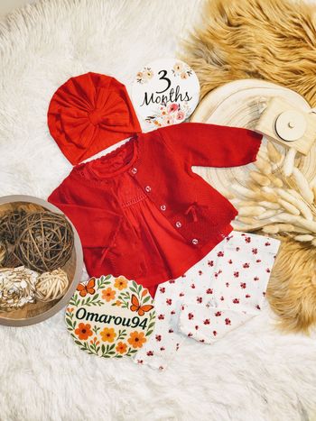 Ensemble complet 4 pièces sergent major fille 3 mois 🎀