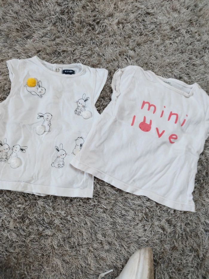 Lot de t-shirt été bébé fille taille 6 mois