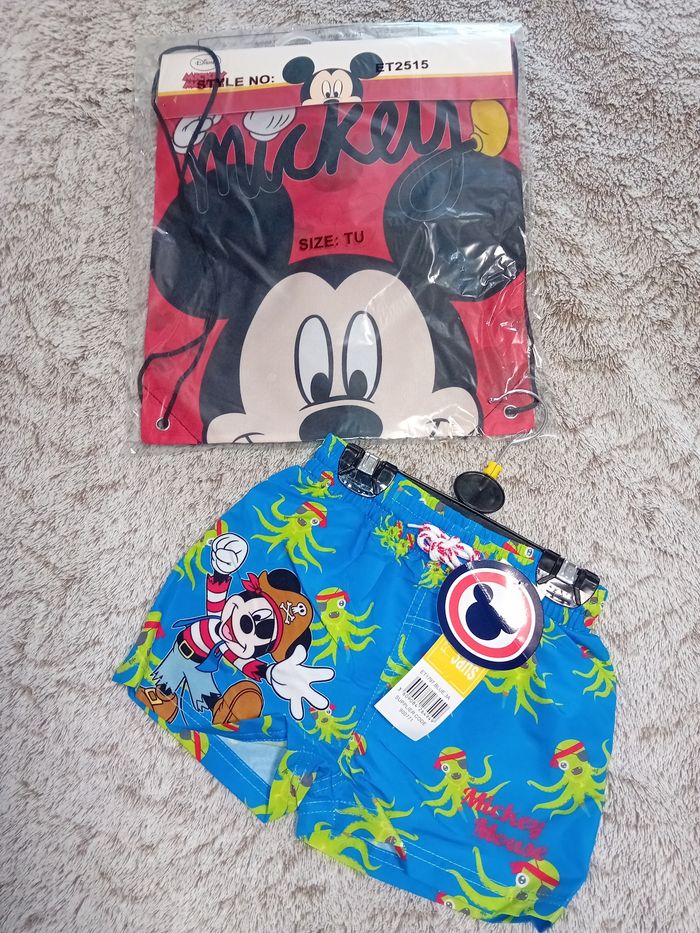 Maillot de bain + sac de piscine Mickey
