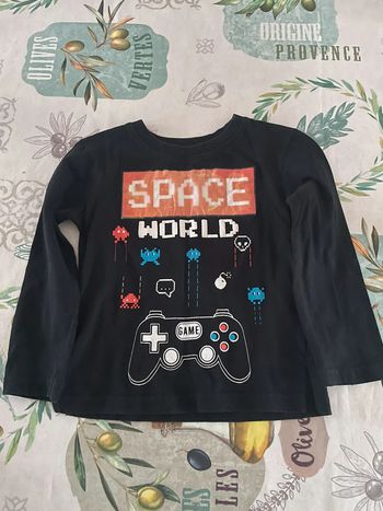 T shirt manche longue garcon