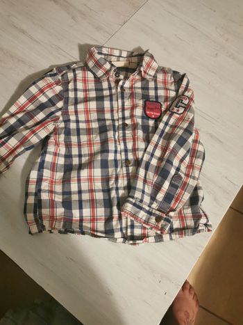 Chemise a carreaux manches longues