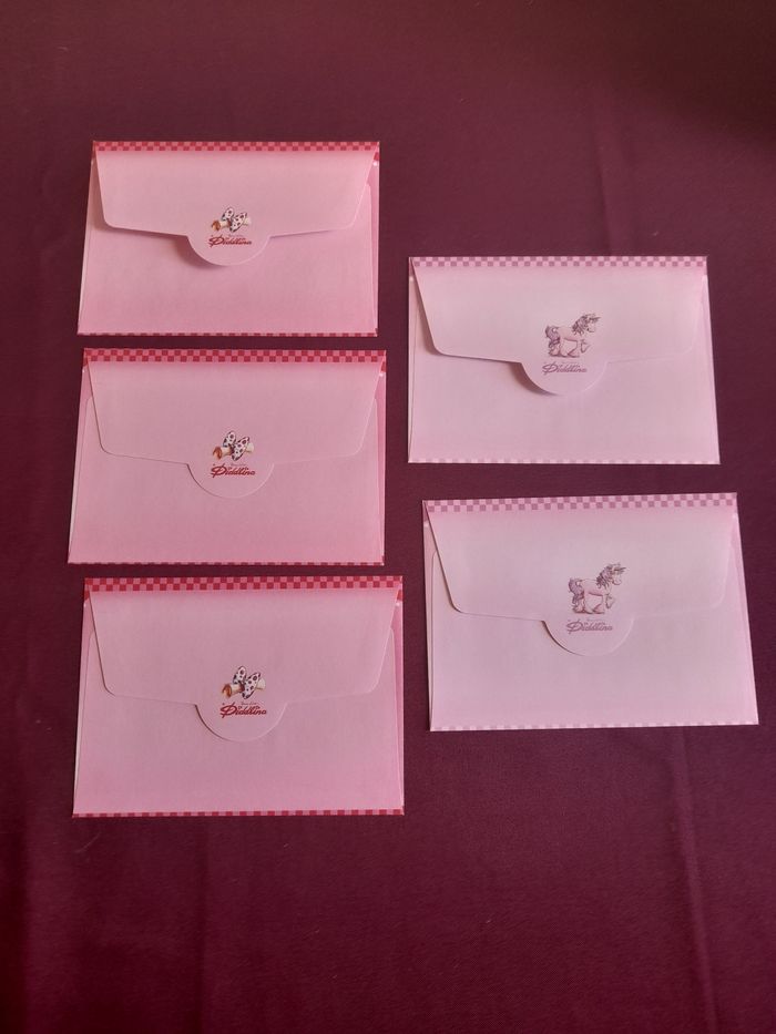 5 enveloppes diddlina neuve - photo numéro 2