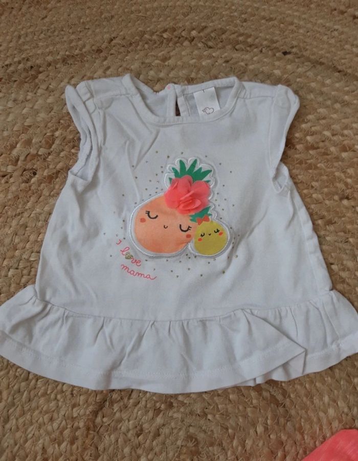 Tenue haut sans manches et pantalon léger Baby Club 62 cm - photo numéro 4