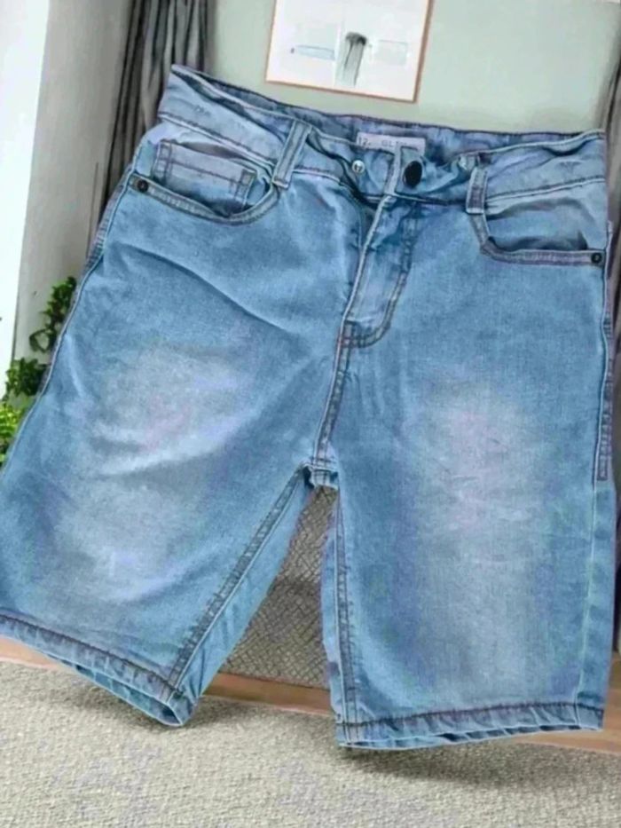 Short jean bleu clair garcon 🌹 12 ans 🌹