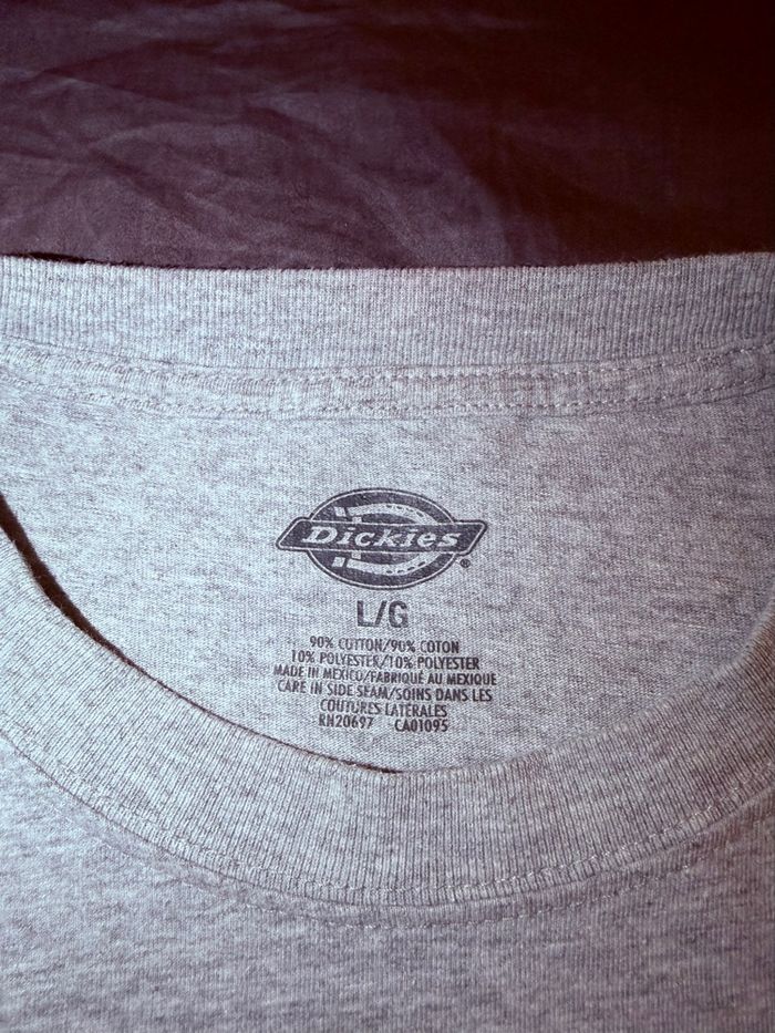 T-shirt Dickies gris avec poche – Taille L - photo numéro 3