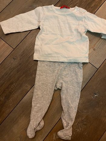 Ensemble gris et blanc 3 mois H&M