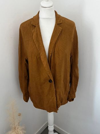 Veste blazer loose camel Zara S