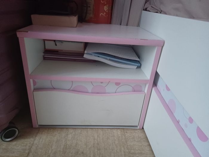 Lit bibliotheque fille avec tirroir - photo numéro 4