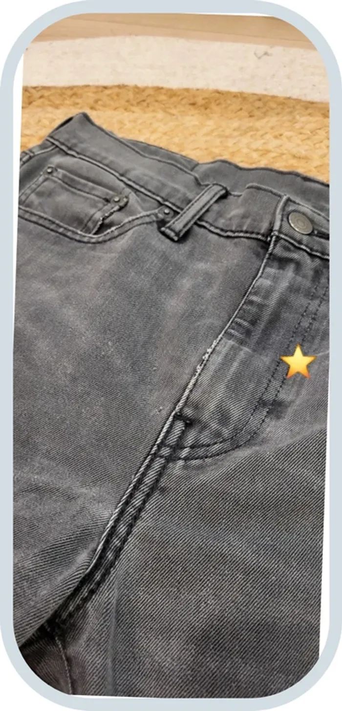 Jean Levi's 522 Homme – Gris Foncé – W30 L34 FR 38 – Coupe Slim – Très Bon État - photo numéro 7