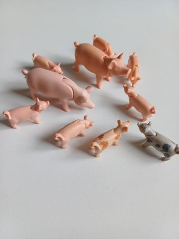 Figurines cochons et porcelets playmobil