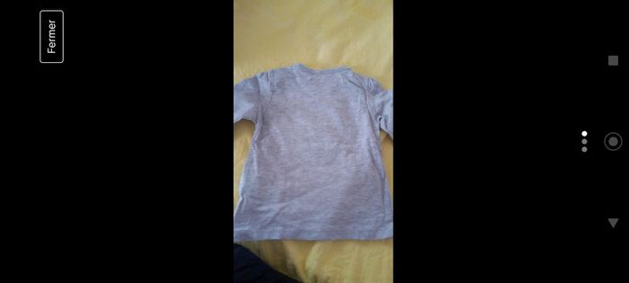 Tee-shirt gris neuf avec cœur Gémo - photo numéro 3