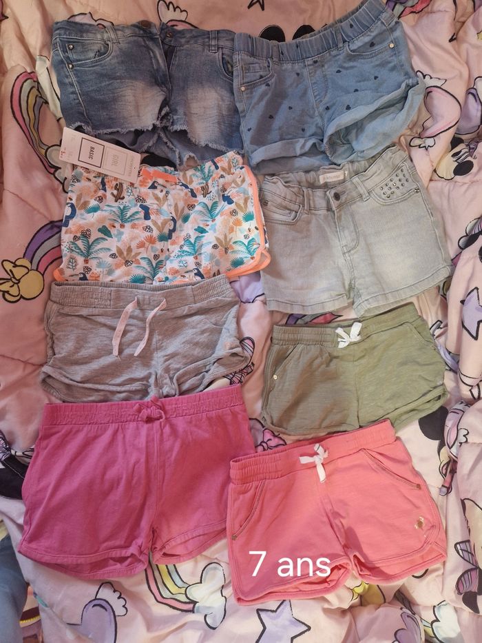 Lot de 8 short 7 ans